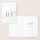 10 jaar Kaart Folie Sober Folie (Display)