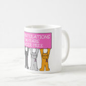 10 jaar kankervrij Jubileum Koffiemok (Voorkant rechts)