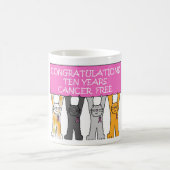 10 jaar kankervrij Jubileum Koffiemok (Center)