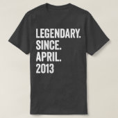 10 jaar Legendary sinds april 2013 10e verjaardag1 T-shirt (Design voorkant)