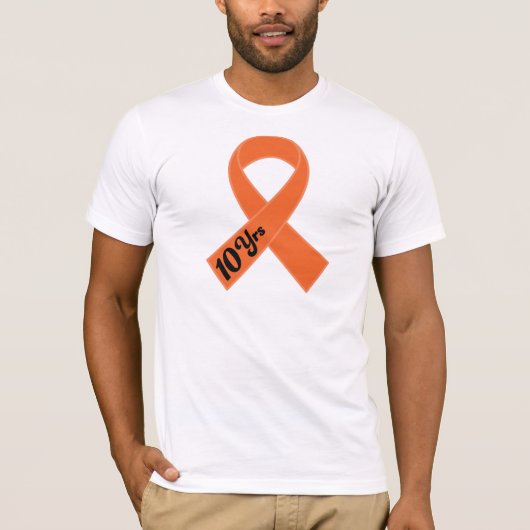 10 jaar leukemie overleving t-shirt (Voorkant)