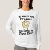 10 jaar loonwaardering (T-S) Jubileum werknemer T-shirt (Voorkant)