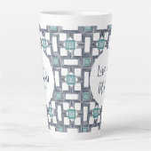 10 jaar obriety Birthday 17oz Latte Mok (Voorkant)