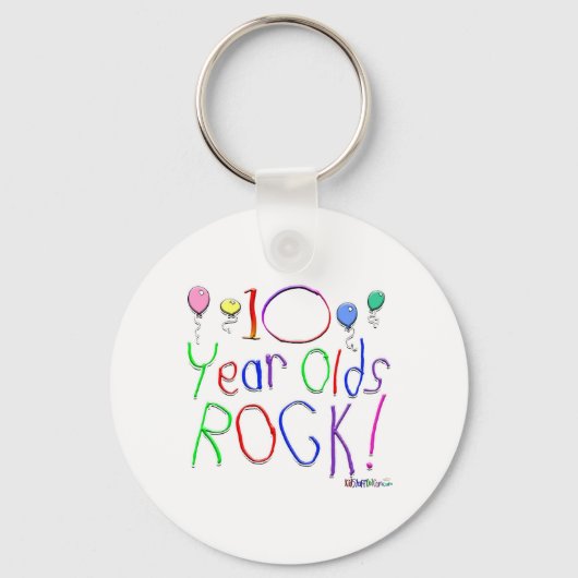 10 jaar Olds Rock! Button Sleutelhanger (Voorkant)