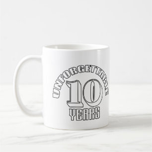 10 jaar onvergetelijk koffiemok
