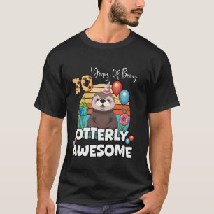 10 Jaar Otterly Geweldige Zee Otter Tiende T-shirt