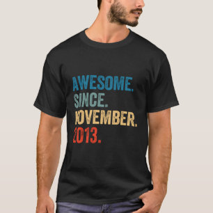 10 jaar oud 10e verjaardag Kinder Geweldige sinds T-shirt