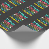 10 jaar oud 120 maanden 10e verjaardag Regenboog Cadeaupapier (Hoek)