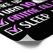 10 jaar oud Anime Birthday Party 10th Boy Girl Ten Poster (Hoek)