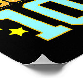 10 jaar oud basketbalspeler 10e verjaardagsfeest poster (Hoek)