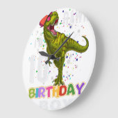 10 jaar oud cadeautje Kind 10th Birthday Boy Dinos Grote Klok (Hoek)