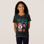 10 jaar oud Corgi-Hondenliefhebber 10e verjaardag T-shirt (Voorkant volledig)