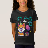 10 jaar oud Corgi-Hondenliefhebber 10e verjaardag T-shirt (Voorkant)