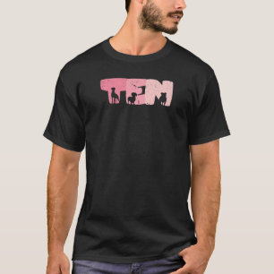 10 jaar oud Cute Dog Birthday Girl 10e B dag 1 T-shirt