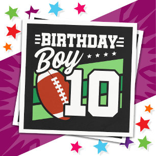 10 Jaar Oud Football Party Thema 10e Verjaardags J Servet