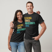 10 jaar oud Geweldige sinds november 2012 10th Bir T-shirt (Unisex)