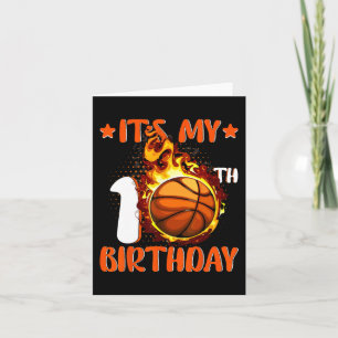 10 jaar oud Het is mijn 10e verjaardag Basketball Kaart