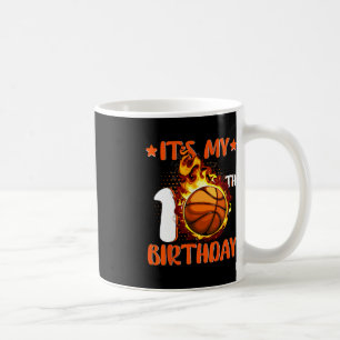10 jaar oud Het is mijn 10e verjaardag Basketball Koffiemok