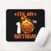 10 jaar oud Het is mijn 10e verjaardag Basketball Muismat (Met muis)