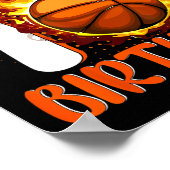 10 jaar oud Het is mijn 10e verjaardag Basketball Poster (Hoek)