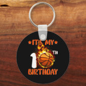10 jaar oud Het is mijn 10e verjaardag Basketball Sleutelhanger (Voorkant)