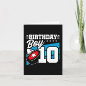 10 Jaar Oud Hockey Party Thema 10e Verjaardag Jong Kaart (Voorkant)