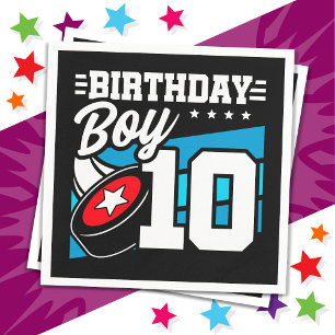 10 Jaar Oud Hockey Party Thema 10e Verjaardag Jong Servet