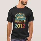 10 Jaar Oud Juni 2012 10e B Dag T-shirt (Voorkant)