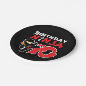 10 Jaar Oud Karate Ninja Party Kinder 10e Verjaard Papieren Bordje (Gekanteld)