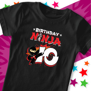 10 jaar oud stripverhaal stijl ninja 10e verjaarda t-shirt
