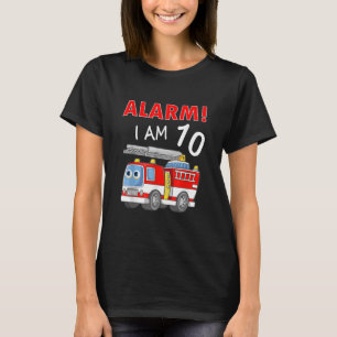 10 jaar oude 10e verjaardag van de brandweervrouw t-shirt