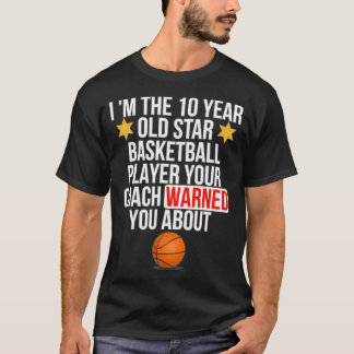 10 jaar oude Basketbal Star Player Classic T-shirt