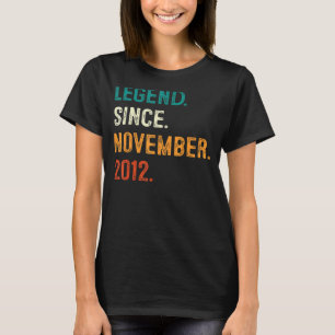 10 jaar oude cadeautjes sinds november 2012 10e t-shirt