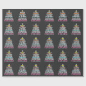 10 jaar oude Cake 10e verjaardag Notulen Cadeaupapier (Vlak)