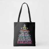 10 jaar oude Cake 10e verjaardag Notulen Tote Bag (Voorkant)