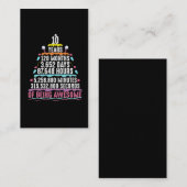 10 jaar oude Cake 10e verjaardag Notulen Visitekaartje (Voorkant / Achterkant)