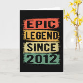 10 jaar oude dag 2011 epic Legend 10th Birthday Kaart (Gele Bloem)