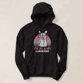 10 jaar oude dag Llamazing Alpaca Llama 10th Birt Hoodie (Design voorkant)