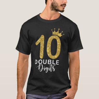 10 jaar oude dubbelcijferige 10e geboorte-meisjes t-shirt