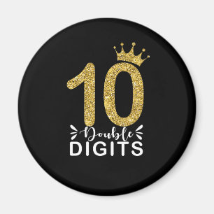 10 jaar oude geschenken dubbele cijfers meisjes kr magneet