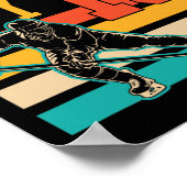 10 jaar oude ijshockey naar 10e verjaardag poster (Hoek)