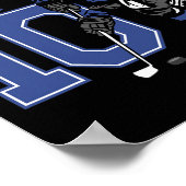 10 jaar oude ijshockey naar de 10e verjaardag van poster (Hoek)