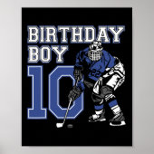 10 jaar oude ijshockey naar de 10e verjaardag van  poster (Voorkant)