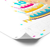 10 jaar oude Kinderen jongen van de Hondenliefhebb Poster (Hoek)