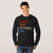 10 jaar oude legend sinds september 2012 10e herfs t-shirt (Voorkant volledig)