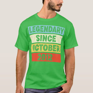 10 jaar oude legendaris sinds oktober 2012 10e ver t-shirt
