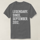 10 jaar oude legendary sinds september 2012 10e B T-shirt (Design voorkant)