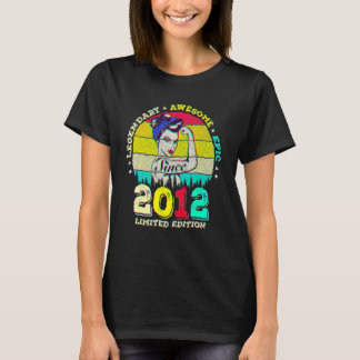 10 jaar oude legerlijster sinds 2012 Geweldige 10e T-shirt