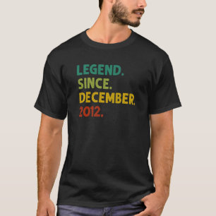 10 jaar oude leggende sinds december 2012 10e gebo t-shirt
