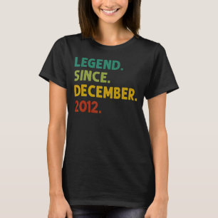10 jaar oude leggende sinds december 2012 10e gebo t-shirt